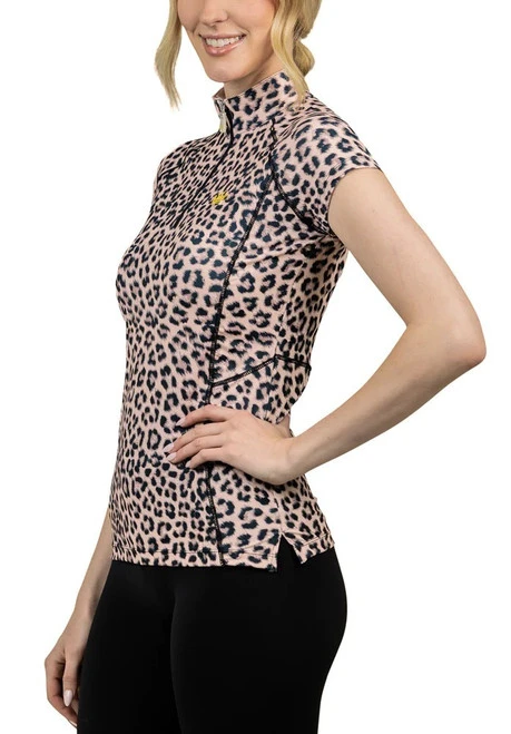 Kastel Denmark Animal Print Shirt Cap Sleeve - Image 2