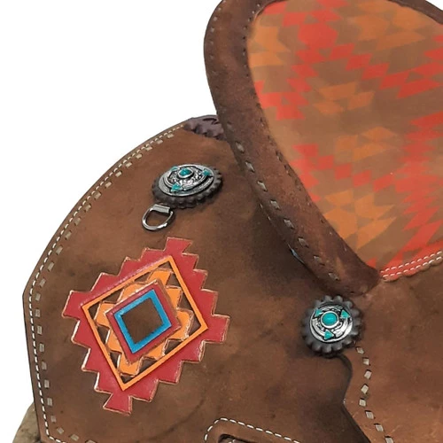 Alamo Saddlery Aztec Arrow Barrel Saddle