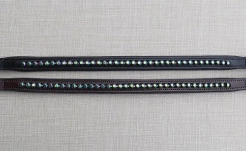 Red Barn Green Crystal Browband