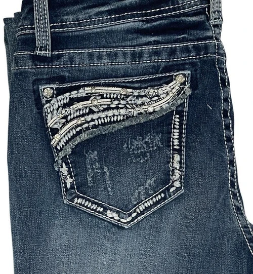 Grace In LA Easy Fit Classic Western Jean