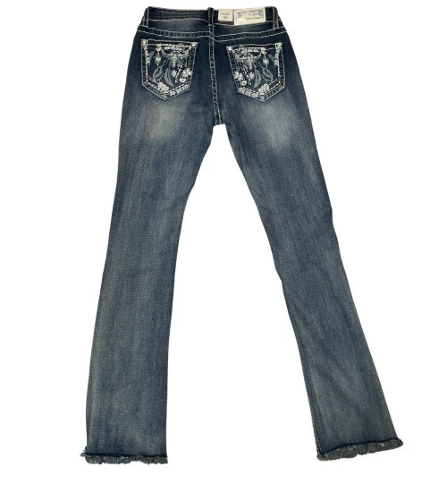 Grace In LA Easy Fit Steer Pocket Jean - Image 3