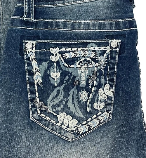 Grace In LA Easy Fit Steer Pocket Jean - Image 4