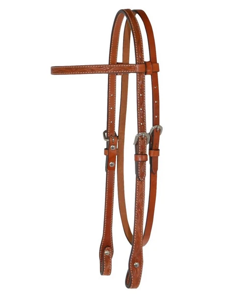 Circle Y Floral Brow Headstall - Image 2