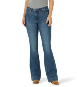 Wrangler Retro Green High Rise Trouser Jean