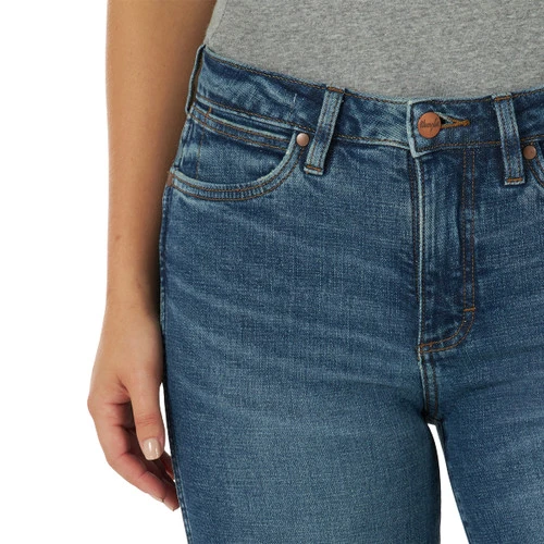 Wrangler Retro Green High Rise Trouser Jean - Image 3