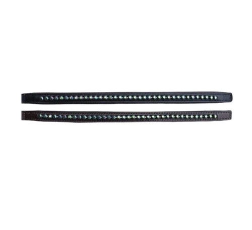 Red Barn Green Crystal Browband - Image 2