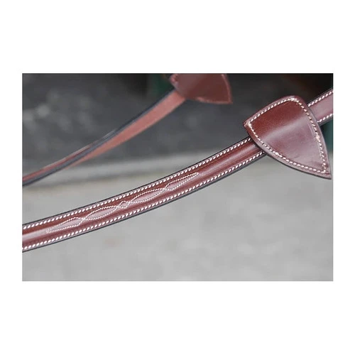 Dy'on Fancy Stitch Rubber Reins With Stops - Image 2