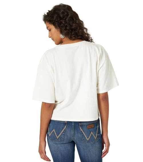Wrangler Long Live Cowgirls Crop Tee - Image 2
