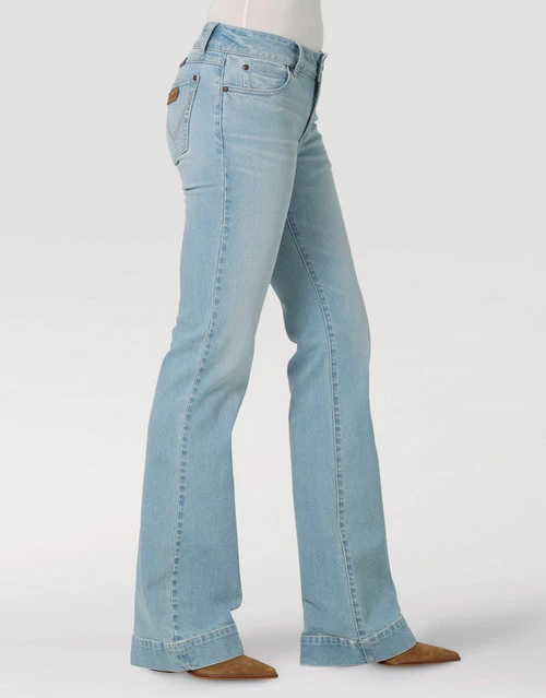 Wrangler Mae Mid Rise Trouser Jean - Image 3