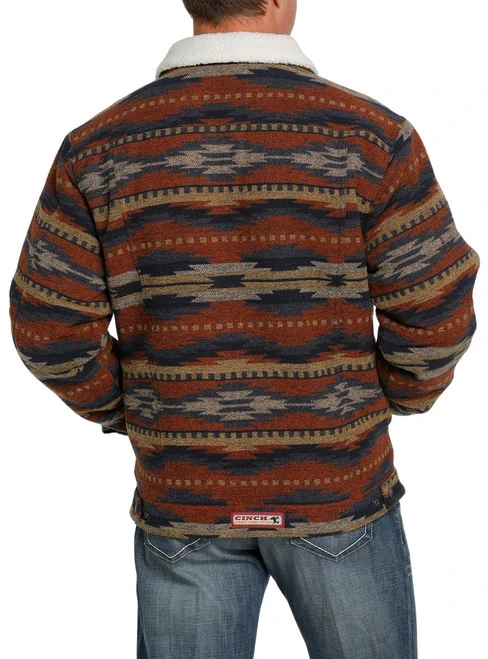 Men's Cinch Print Trucker Jacket - Image 4