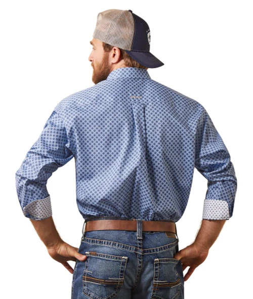 Men's Ariat Atlas Print Wrinkle Free Shirt - Image 3