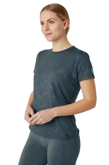 Horze Nina Tech Horse Print Tee - Image 6