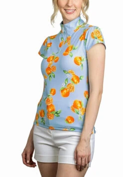 Kastel Denmark Shirt Shirred Cap Sleeve