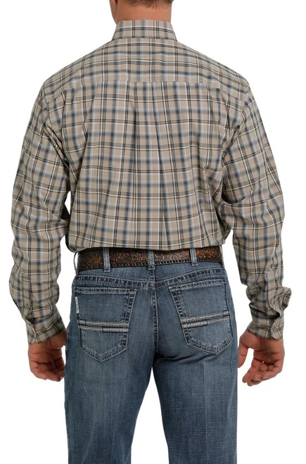 Cinch Plaid Button Down Shirt Long Sleeve - Image 4