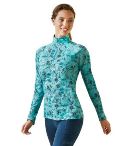 Ariat Sunstopper 2.0 1/4 Zip Baselayer Print