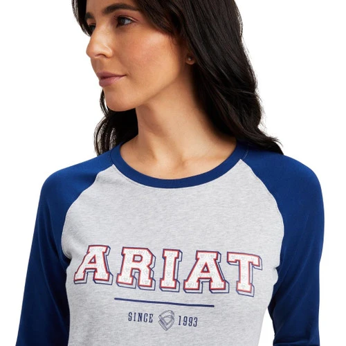 Ariat Varsity Logo Tee Long Sleeve - Image 2