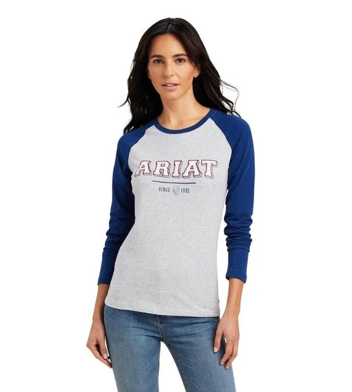 Ariat Varsity Logo Tee Long Sleeve - Image 3